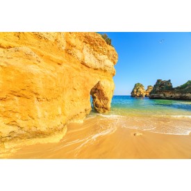 A view of a wonderful beach in Algarve region, Portugal
