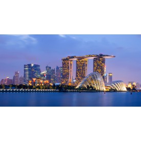 Singapore Night Skyline 